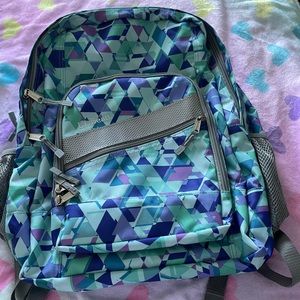 Multi colored LL Bean backpack